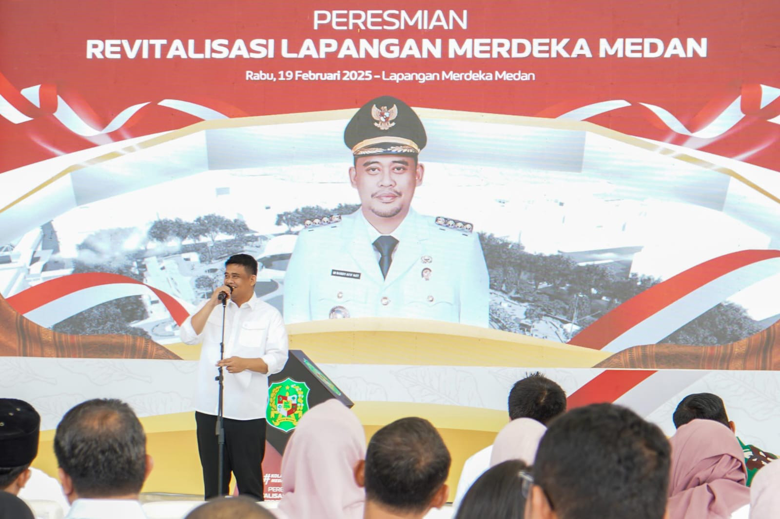 Bobby Nasution Resmikan Lapangan Merdeka di Akhir Jabatan Wali Kota