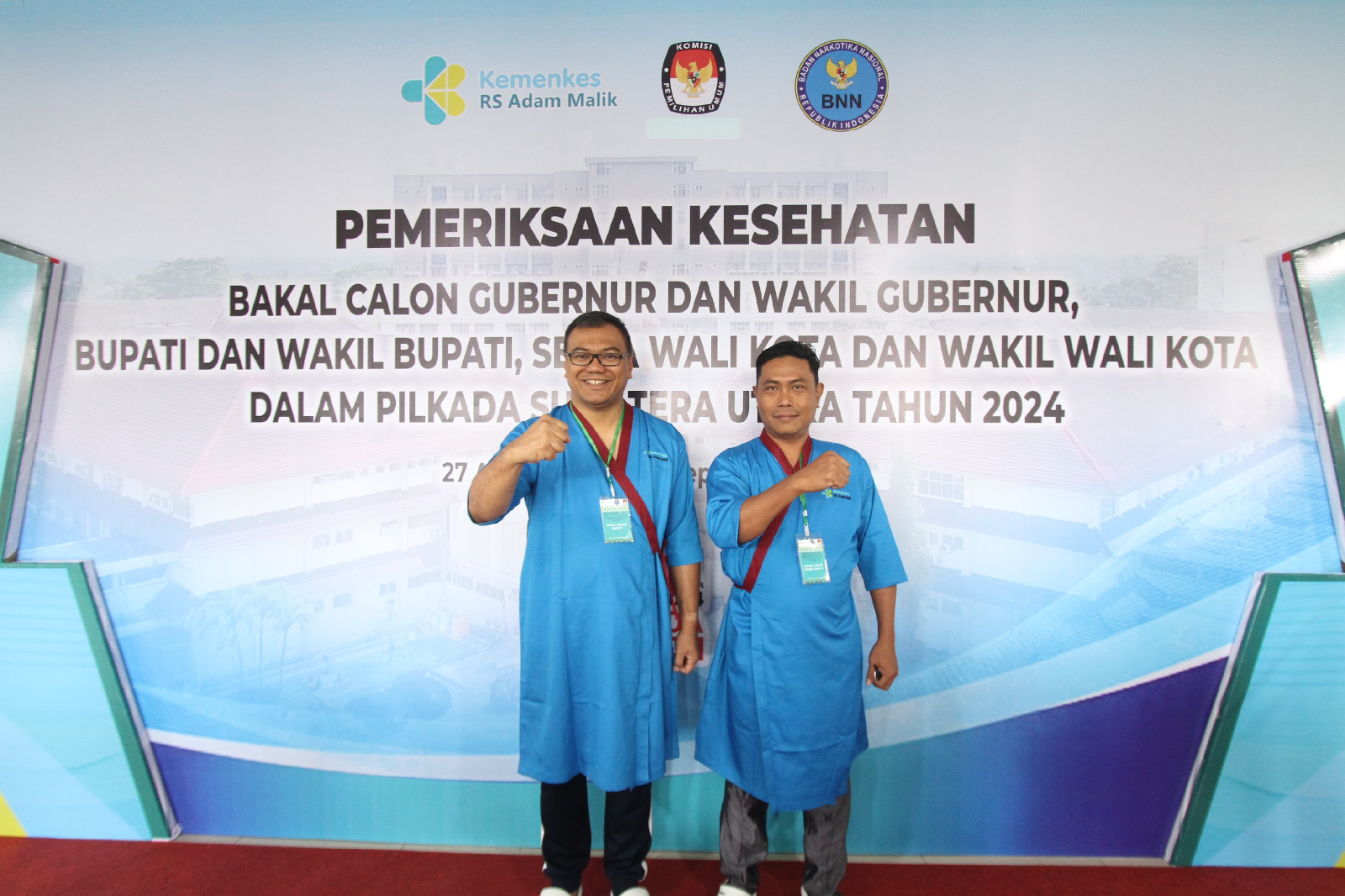 Asri Ludin Tambunan-Lom Lom Suwondo Jalani Pemeriksaan Kesehatan di RSUP H Adam Malik