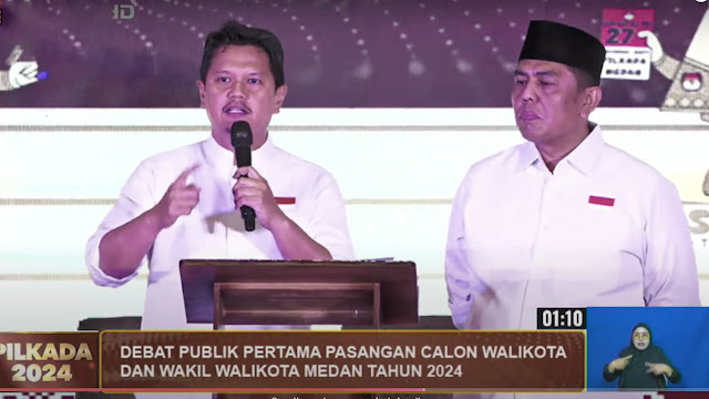 Debat Calon Wali Kota Medan: Ridha Darmajaya Soroti Banjir, Kemacetan, dan Transportasi di Era Bobby Nasution