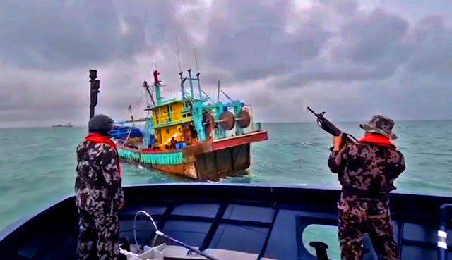 KKP Amankan Tiga Kapal Pencuri Ikan Berbendera Malaysia di Selat Malaka