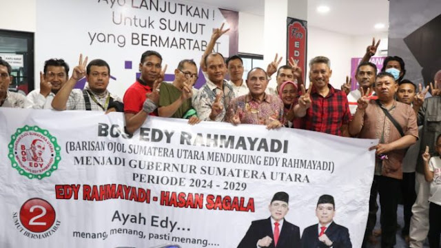 Komunitas Ojol Sumut Serukan Dukungan untuk Edy Rahmayadi dan Hasan Basri, Siap Wujudkan Kesejahteraan Lebih Baik