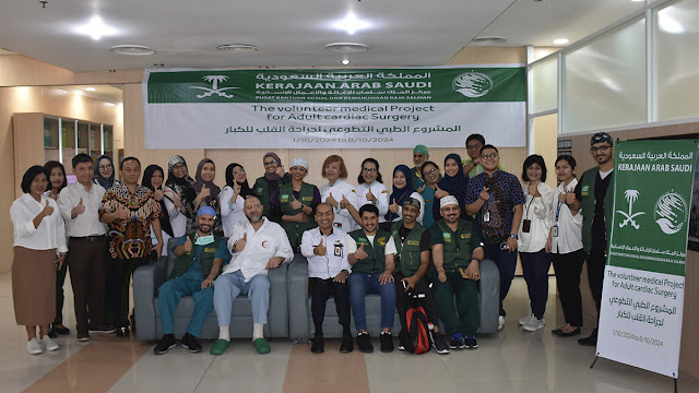 Misi Bedah Jantung Tahap 4, RS Adam Malik dan KSRelief Berhasil Operasi 10 Pasien