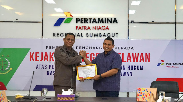 Pertamina Apresiasi Kejari Belawan Lawan Illegal Tapping