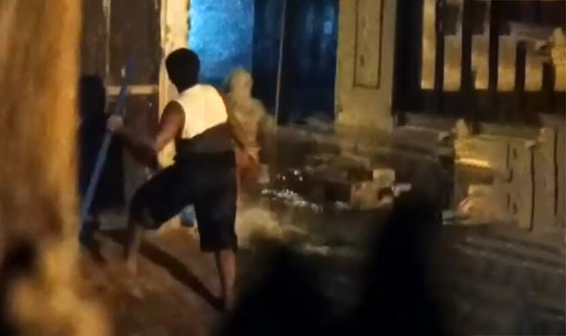 Tawuran di Tengah Banjir Rob Belawan, Seorang Pemuda Terkena Anak Panah
