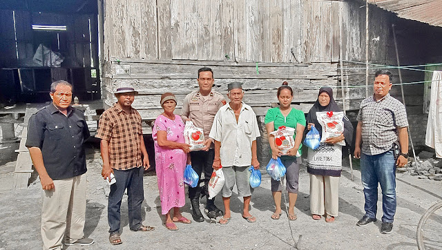 Warga Perbaungan Terharu Terima Bantuan Sembako dari Pemkab dan Polres Sergai