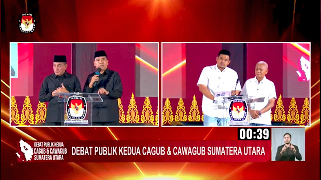 Debat Kedua Pilgub Sumut 2024: Edy Rahmayadi Soroti Isu ‘Blok Medan’, Begini Respons Bobby Nasution