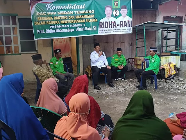 Konsolidasi PAC PPP Medan Tembung, Abdul Rani: Medan Tembung Harus Jadi Basis Kemenangan BERANI di Pilkada Medan