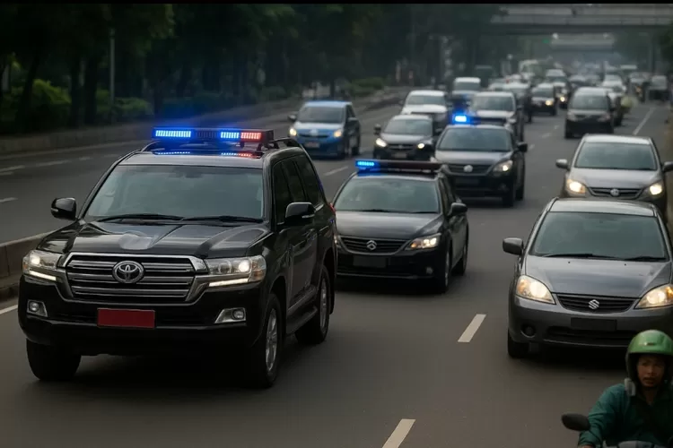 Korlantas Stop Sirene 'Tot Tot Wuk Wuk', Prabowo Ikut Berhenti di Lampu Merah
