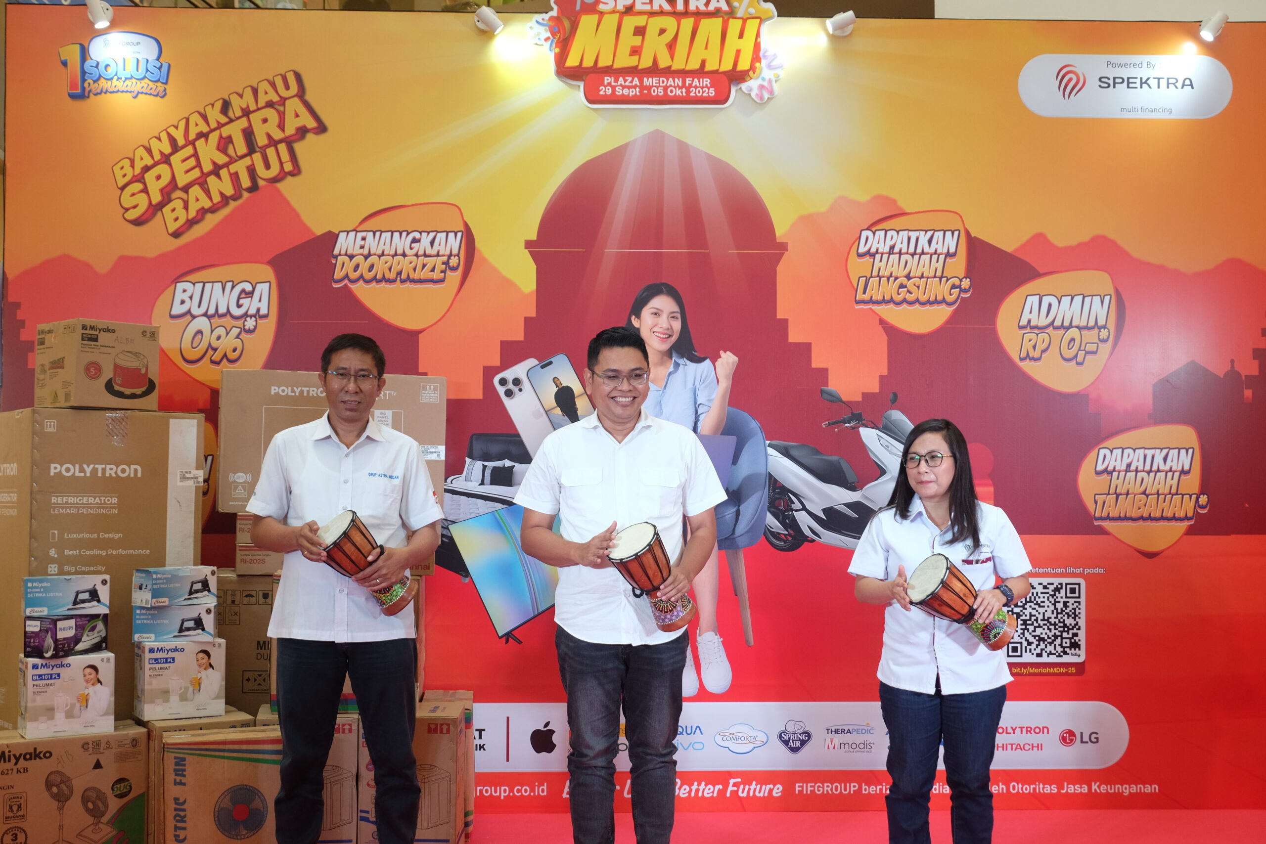 FIFGROUP Hadirkan SPEKTRA Meriah di Medan, Tawarkan Promo DP 0% hingga Doorprize Smart TV