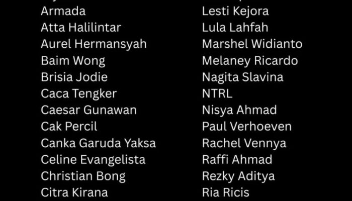 Imbas Demo Ricuh, Beredar Daftar Boikot 52 Artis Pendukung 02