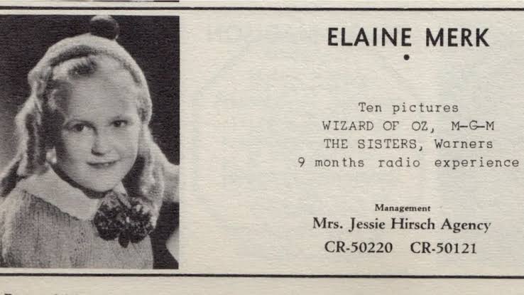 Elaine Merk Binder, Pemeran Munchkin di The Wizard of Oz, Meninggal di Usia 94 Tahun