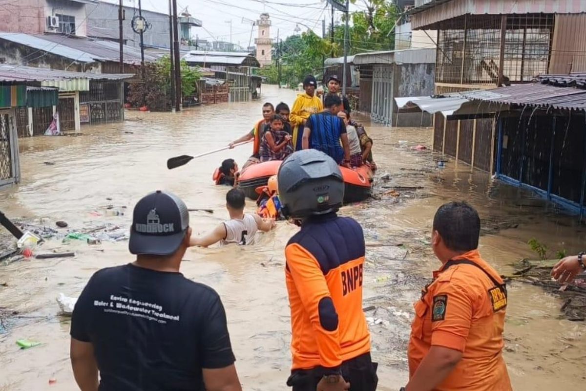 Ribuan Rumah di Medan Terendam Banjir Usai Hujan Deras