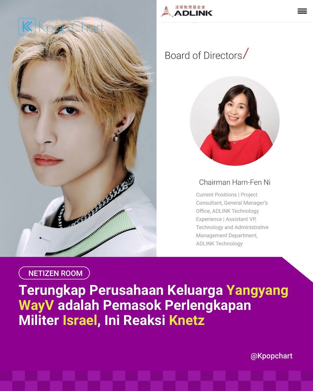 Keluarga Yangyang WayV Diduga Kelola Pasok Senjata Teknologi Canggih ke Israel